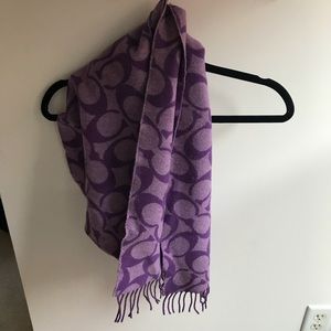 Purple Coach Scarf